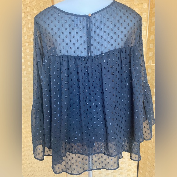 A New Day Black Blouse Large - Picture 2 of 6